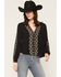 Image #1 - Idyllwind Women's Devonshire Embroidered Blouse, Black, hi-res