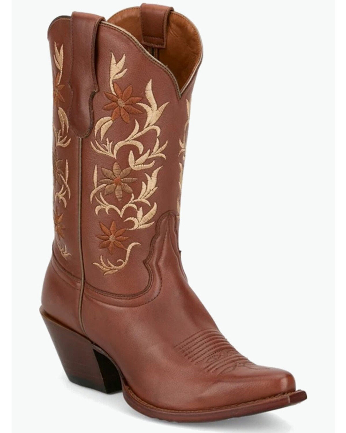 Tony Lama Women's Katie Vaquero Western Boots - Snip Toe, Chocolate, hi-res