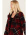 Idyllwind Women's Loudon Plaid Print Shacket, Red, hi-res