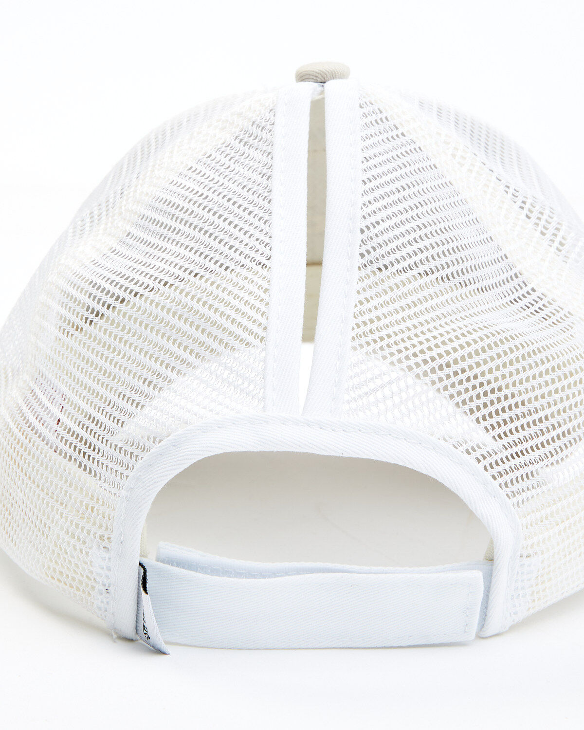 Image #3 - Shyanne Women's Leather Patch Pony Hole Mesh Ball Cap, Beige/khaki, hi-res