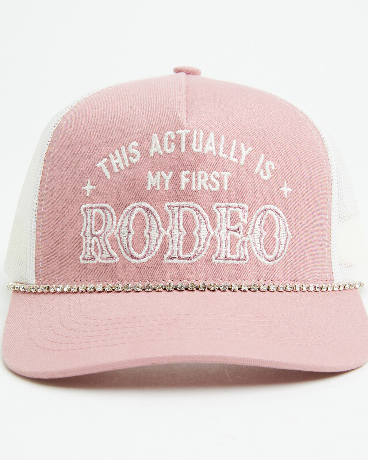 Image #1 - Shyanne Girls' This Actually Is My First Rodeo Ball Cap, Pink, hi-res