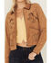 Image #3 - Idyllwind Women's Kileen Embroidered Faux Suede Jacket, Tan, hi-res