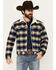 Image #1 - Levi's Men's Plaid Print Sherpa Lined Trucker Jacket, Blue, hi-res