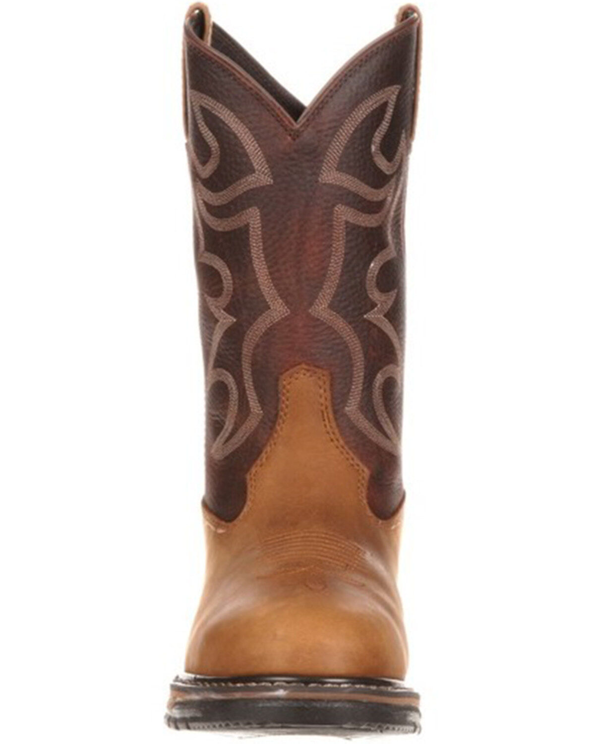 Image #4 - Rocky Men's Branson Roper 11" Western Boots, Brown, hi-res