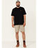 Flag & Anthem Men's Mini Stripe Made Flex Hybrid Shorts , Beige/khaki, hi-res