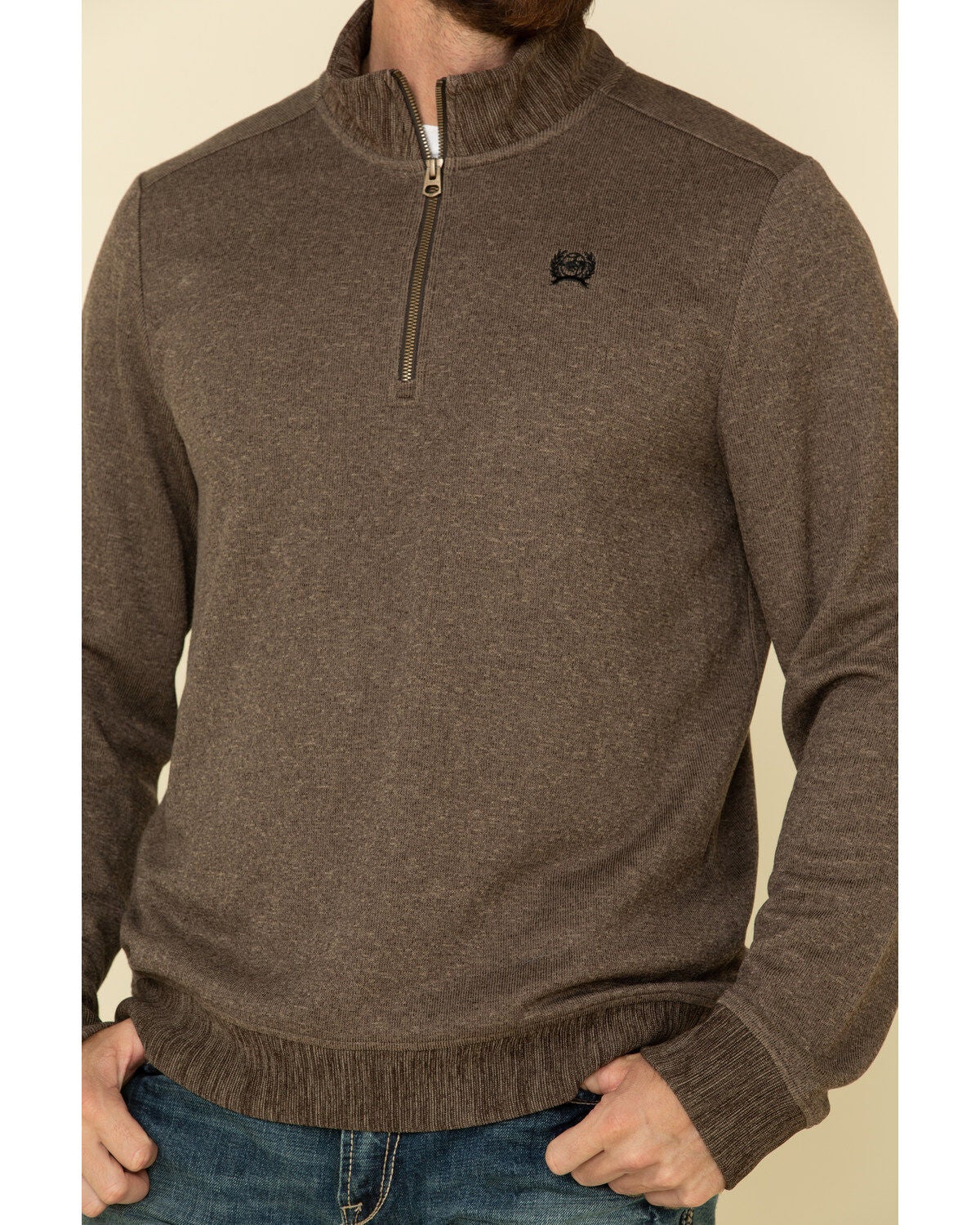 brown 1 4 zip pullover