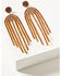 Image #1 - Shyanne Women's Rosa Lane Waterfall Earrings, Maroon, hi-res