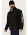 Image #2 - Ariat Men's FR Mexico Team Logo Softshell Jacket, Black, hi-res