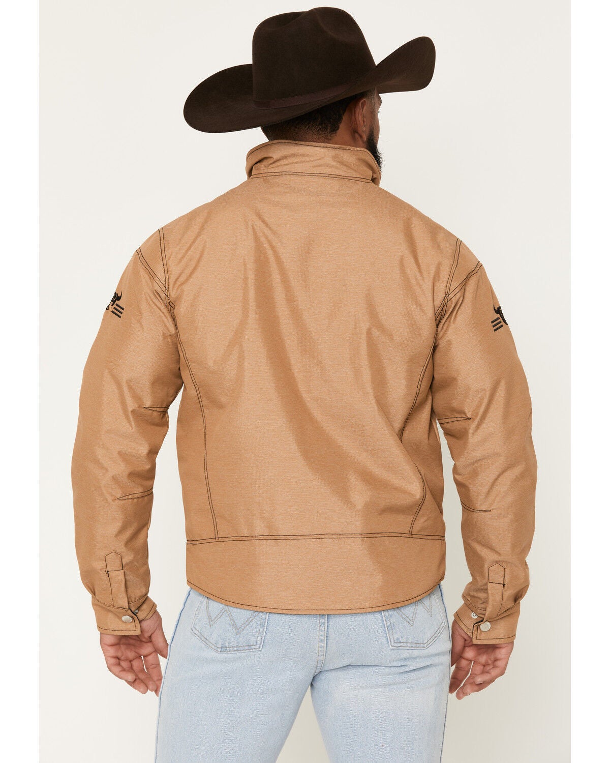 Image #4 - Cowboy Hardware Men's Fence Tech Woodsman Jacket, Camel, hi-res