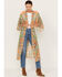 Image #1 - Flying Tomato Women's Paisley Print Kimono, Orange, hi-res