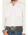 Rough Stock By Panhandle Men's Picacho Southwest Geo Print Long Sleeve Western Shirt , White, hi-res