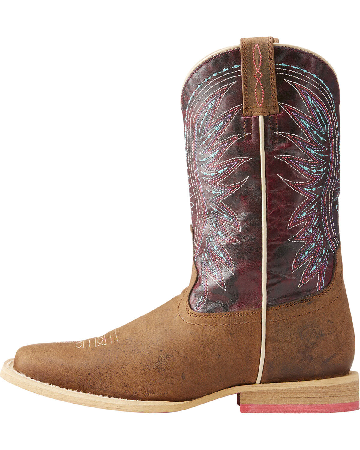 Image #2 - Ariat Boys' Brown Vaquera Weathered Western Boots - Square Toe , , hi-res