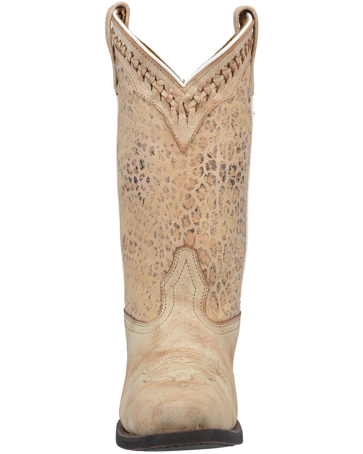 Image #5 - Laredo Women's Fade To Cat Western Boots - Square Toe, Off White, hi-res