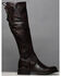 Image #1 - Bed Stu Women's Dark Brown Manchester Tall Boots - Round Toe , , hi-res