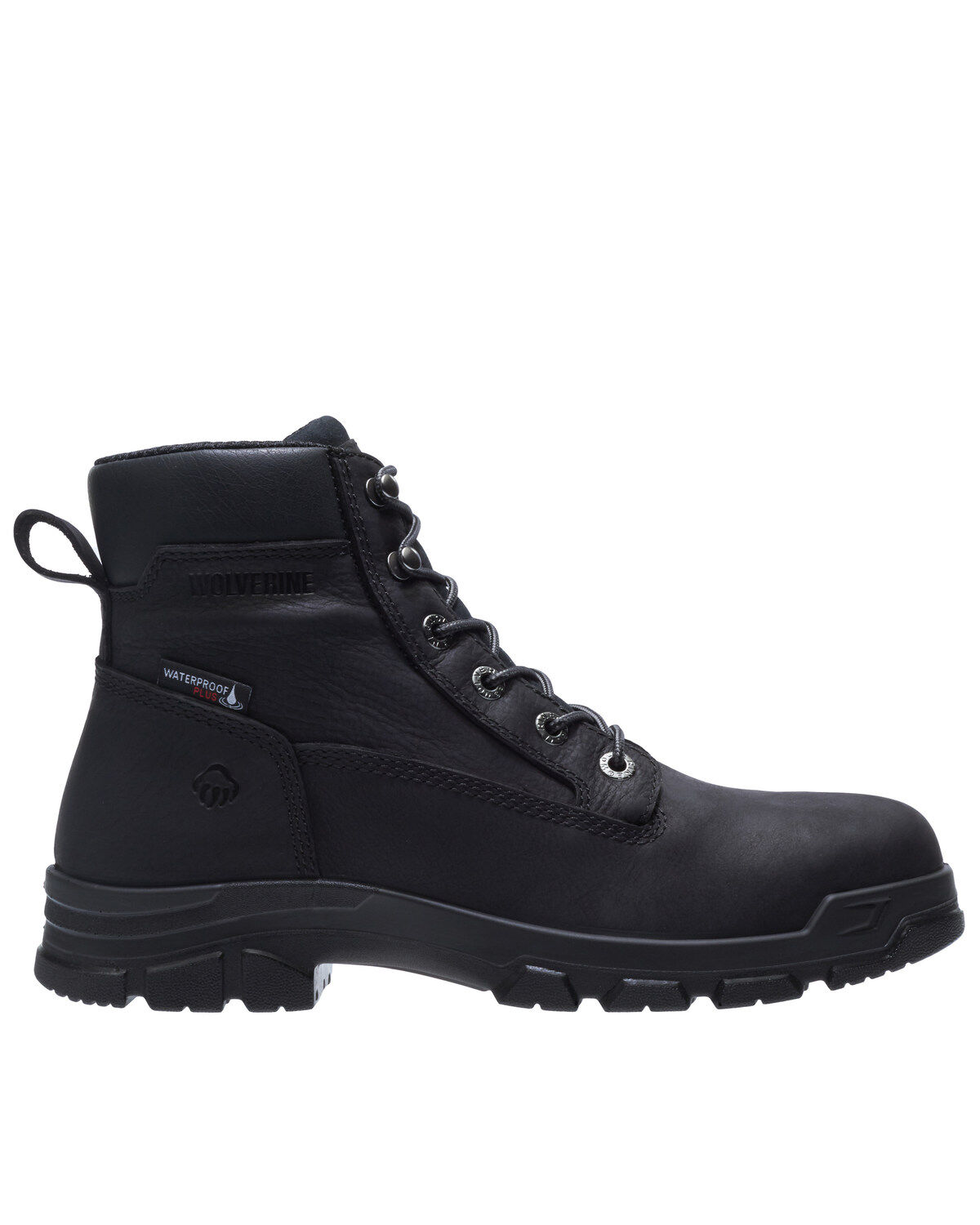 wolverine boots steel toe black