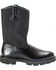 Image #2 - Rocky Men's Wellington Duty Boots, Black, hi-res