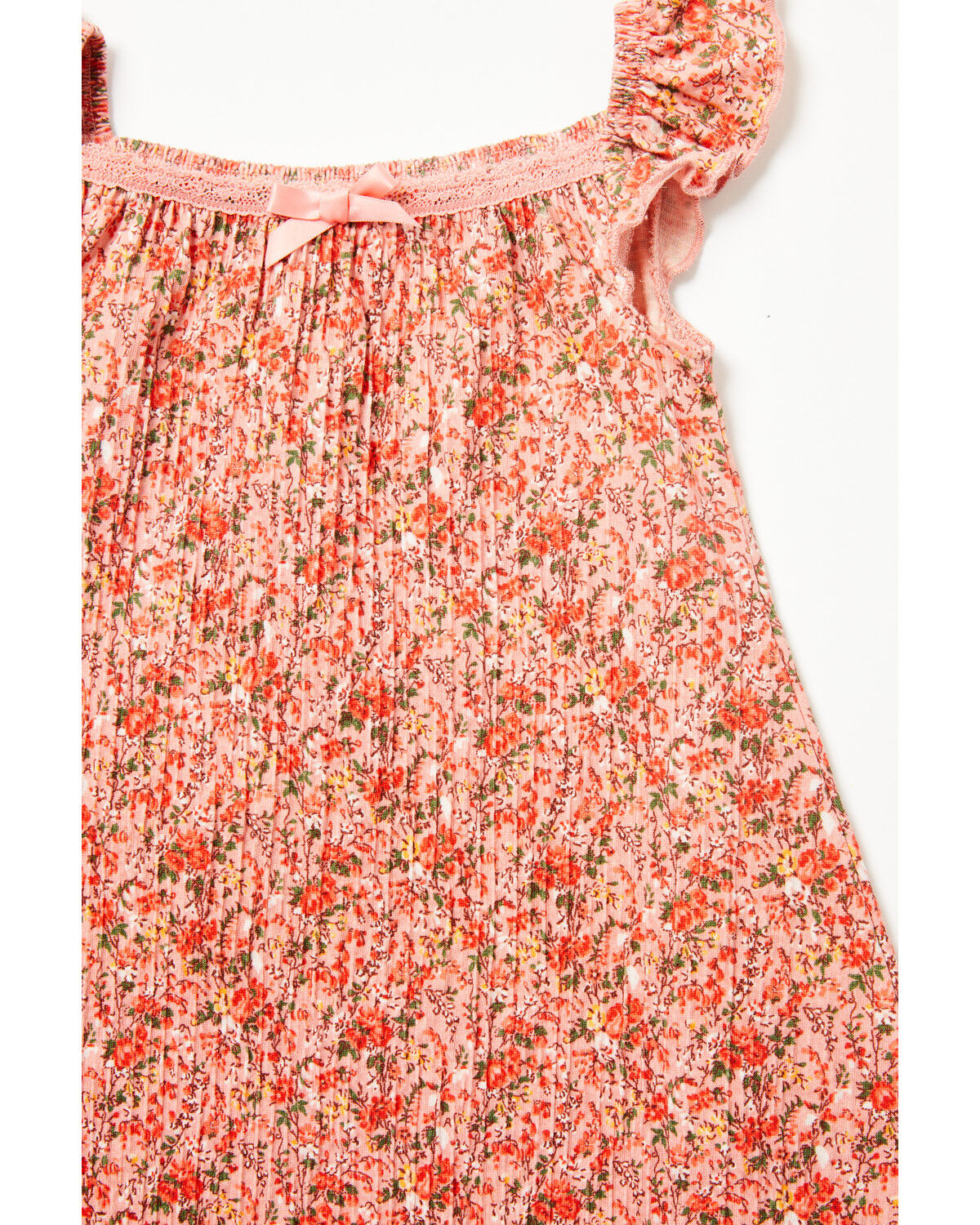 Image #2 - Shyanne Toddler Girls' Ditsy Floral Print Ruffle Sleeve Midi Dress, Light Pink, hi-res