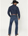 Image #3 - Wrangler Retro Men' Dark Wash Relaxed Bootcut Stretch Denim Jeans, Dark Wash, hi-res