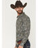 Image #2 - Gibson Trading Co Men's Last Call Paisley Print Long Sleeve Butt-Down Western Shirt, Black, hi-res