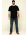 Hawx Men's Pocket Crew Short Sleeve Work T-Shirt - Tall , Black, hi-res