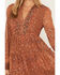 Image #3 - Revel Women's Metallic Floral Print Ruffle Midi Dress, , hi-res