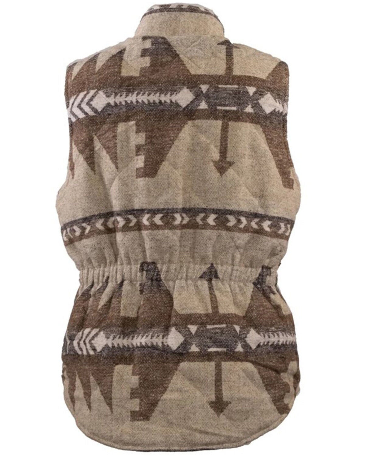 Image #2 - Outback Trading Co Women's Rosalie Southwestern Print Zip-Up Vest - Plus, Cream, hi-res