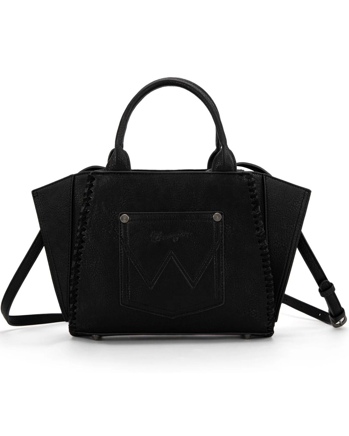 Image #2 - Wrangler Women's Jessie Tooled Concealed Carry Crossbody Bag, Black, hi-res