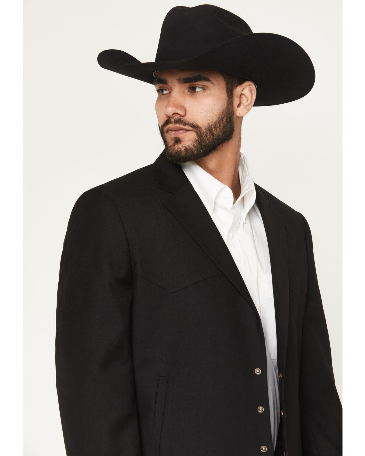 Image #2 - Cody James Black 1978™ Men's Solid Snap Cropped Sportcoat, Black, hi-res