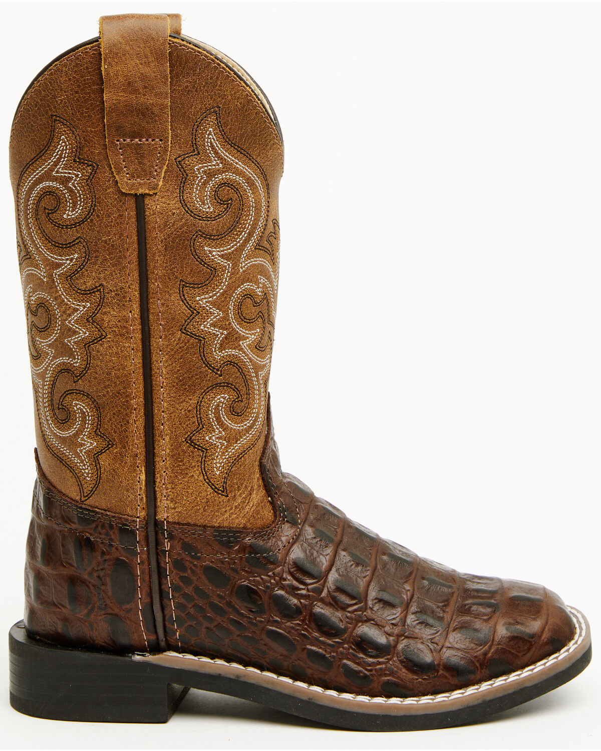 Product Name:  Cody James Boys' Dale Crocodile Print Western Boots - Broad Square Toe