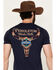 Image #4 - Pendleton Men's Boot Barn Exclusive Stone Skull Short Sleeve T-Shirt, Navy, hi-res