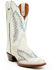 Image #1 - Dan Post Women's Darcy Western Boots - Square Toe, White, hi-res
