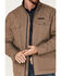 Cinch Men's Solid Brushed Twill Snap-Front Canvas Jacket , Grey, hi-res