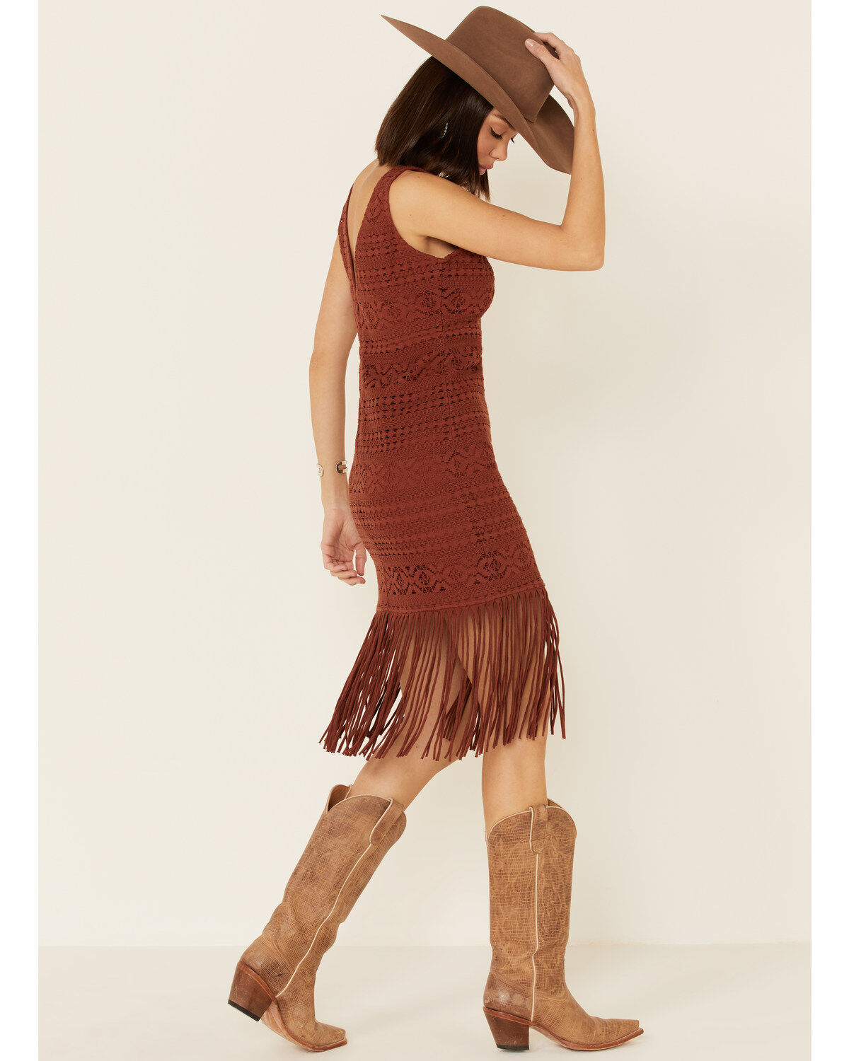Image #4 - Shyanne Women's Crochet Fringe Dress, , hi-res