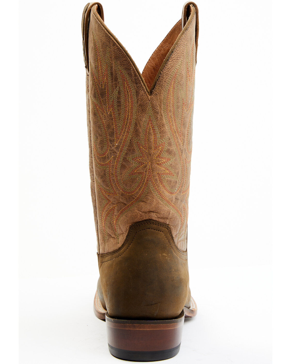 Image #5 - Lucchese Men's Gordon Western Boots - Broad Square Toe, Olive, hi-res