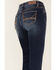 Image #4 - Rock & Roll Denim Women's Medium Wash Mid Rise Riding Bootcut Jeans, Blue, hi-res