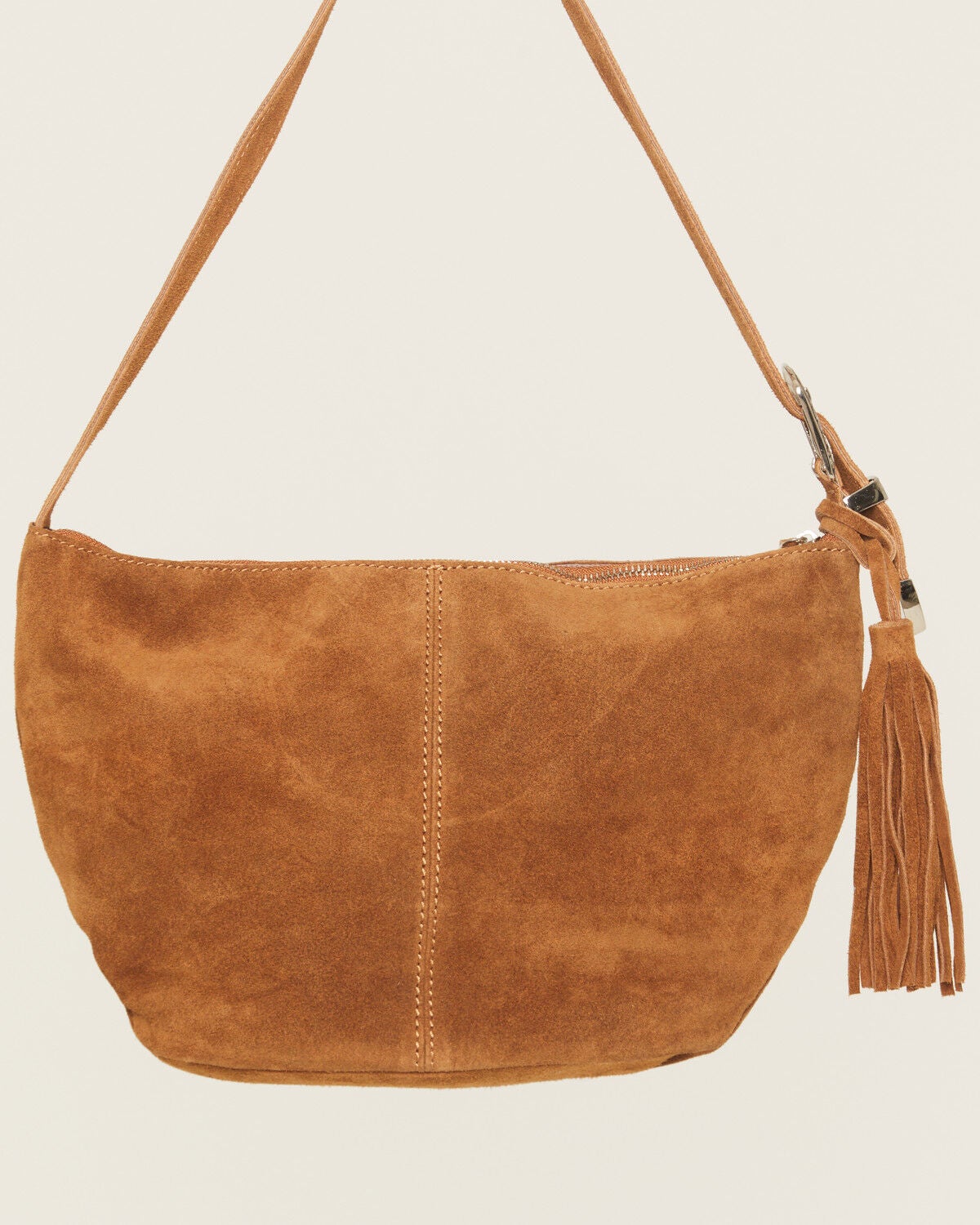 Image #3 - Avondayle Women's Side Buckle Suede Bag, Tan, hi-res