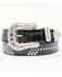 Image #1 - Shyanne Women's Croc Print Bling Arrow Belt, Black, hi-res