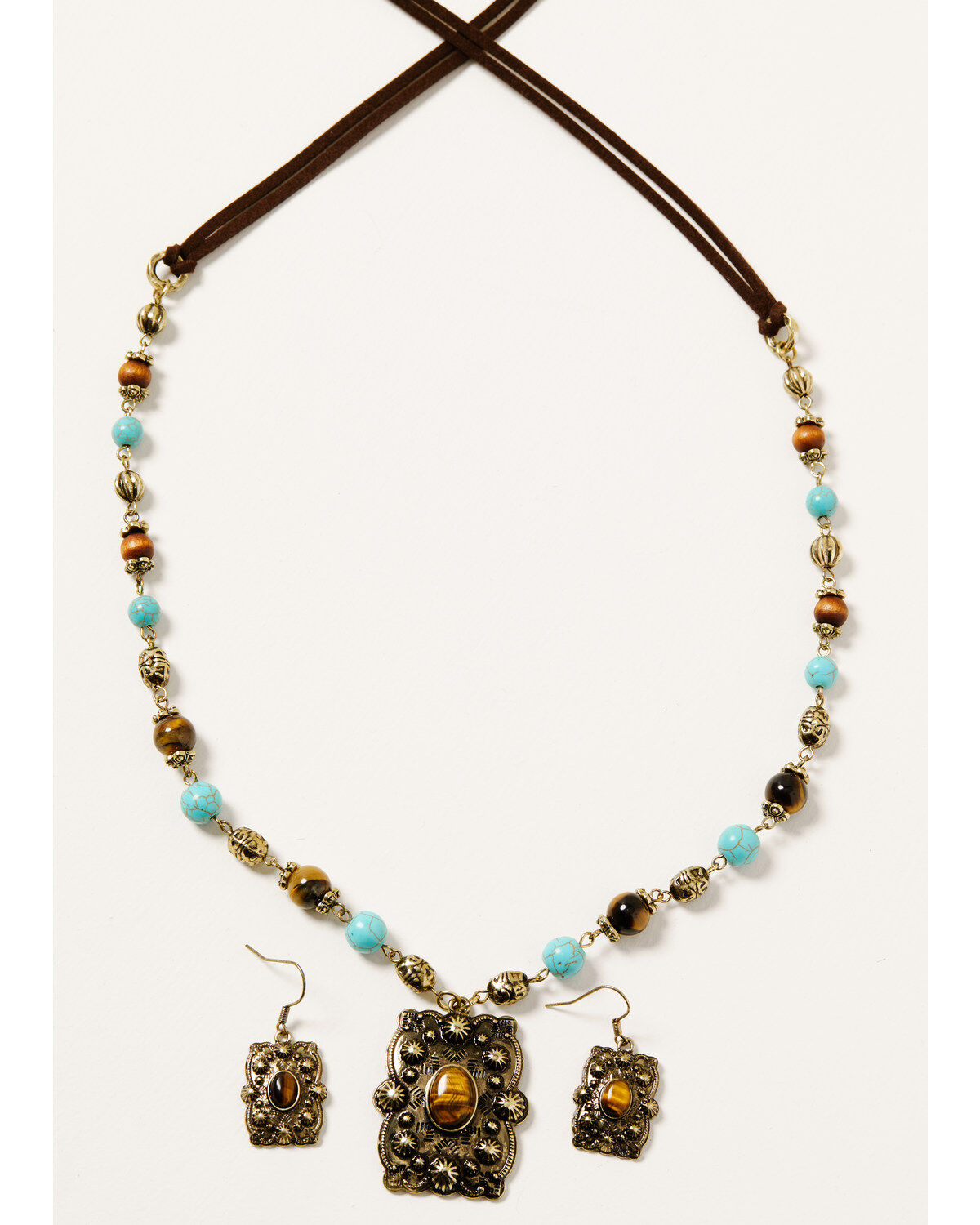 Image #2 - Shyanne Women's Golden Dreamcatcher Pendant Bead Set, Gold, hi-res