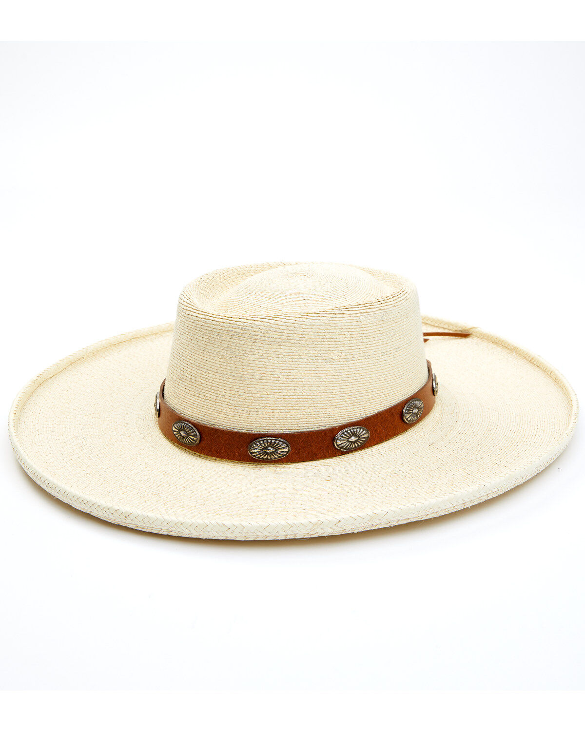Image #1 - Idyllwind Women's Sunset Rider Palm Leaf Straw Western Hat, Cream, hi-res