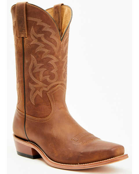 Image #1 - Moonshine Spirit Men's Crazy Horse Vintage Western Boots, Brown, hi-res