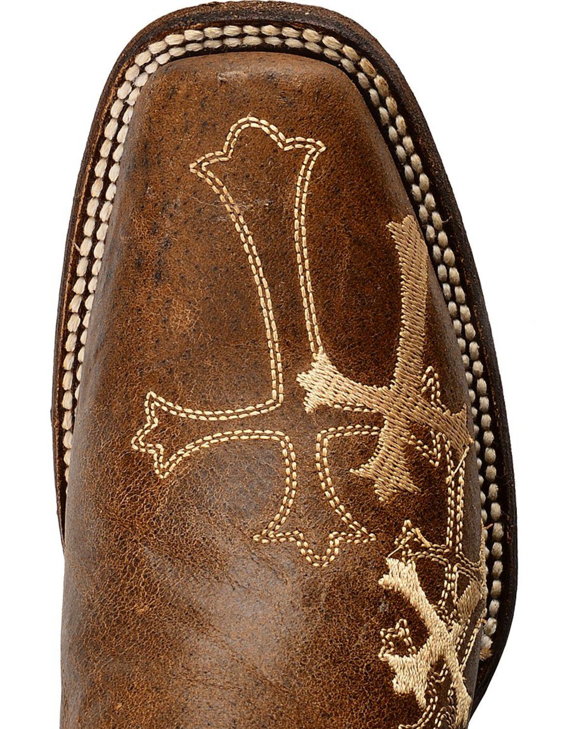 Image #6 - Circle G Women's Cross Embroidered Square Toe Western Boots, , hi-res
