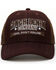 Image #3 - Cinch Men's Lead Don't Follow Ball Cap, Burgundy, hi-res