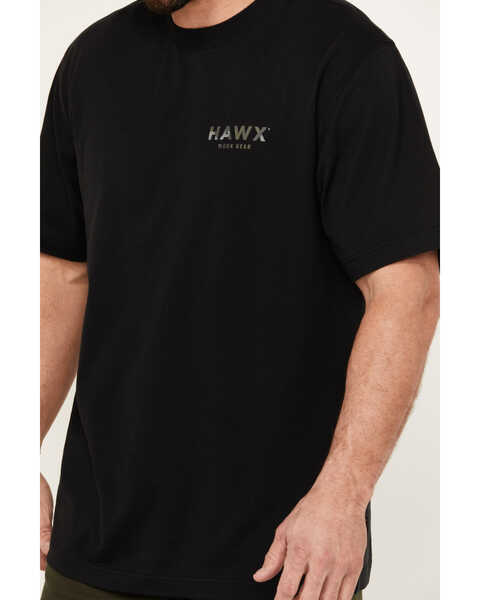 Image #3 - Hawx Men's Camo Logo Short Sleeve Graphic Work T-Shirt , Black, hi-res