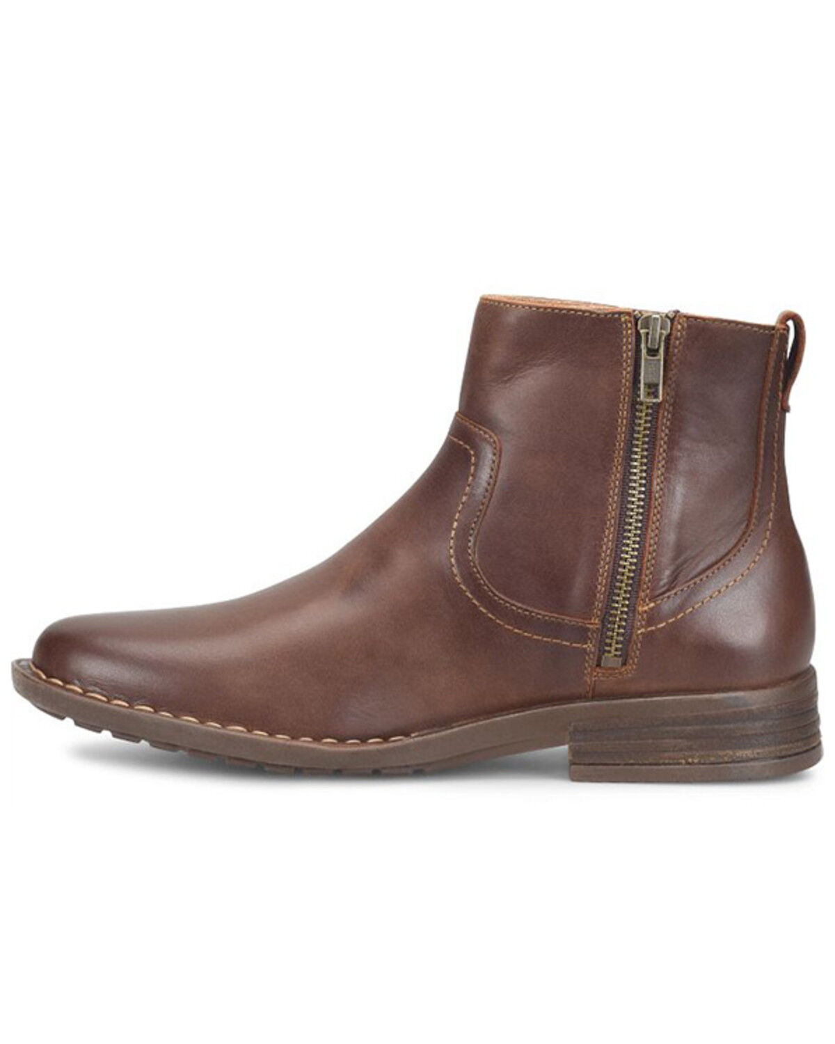 Image #3 - Born Men's Reed Ankle Boots - Round Toe, Brown, hi-res