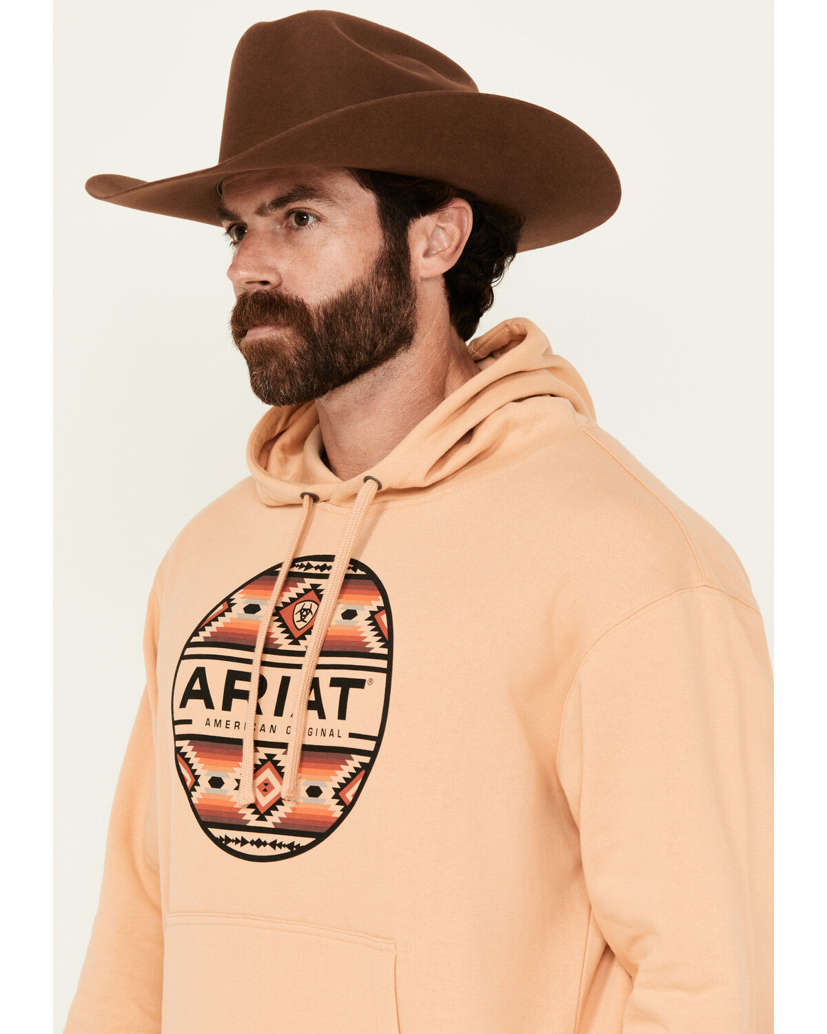 Product Name:  Ariat Men's Boot Barn Exclusive Canyon Southwest Circle Graphic Hooded Sweatshirt