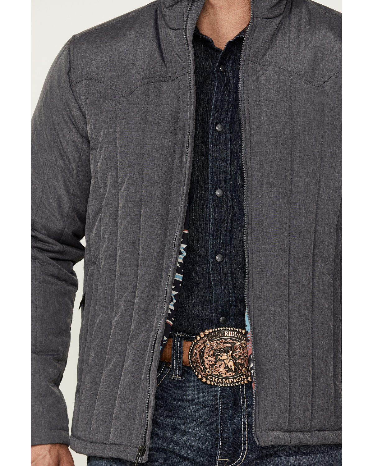 Image #3 - Cody James Men's After Party Lightweight Quilted Puffer Jacket, Charcoal, hi-res