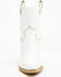 Image #4 - Golo Women's Silverado Western Boots - Snip Toe, White, hi-res