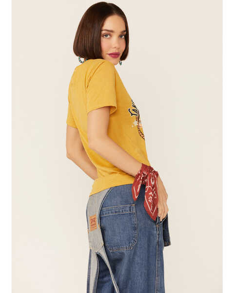 Image #3 - Rodeo Quincy Women's Grab Life By The Horns Graphic Short Sleeve Tee , Mustard, hi-res