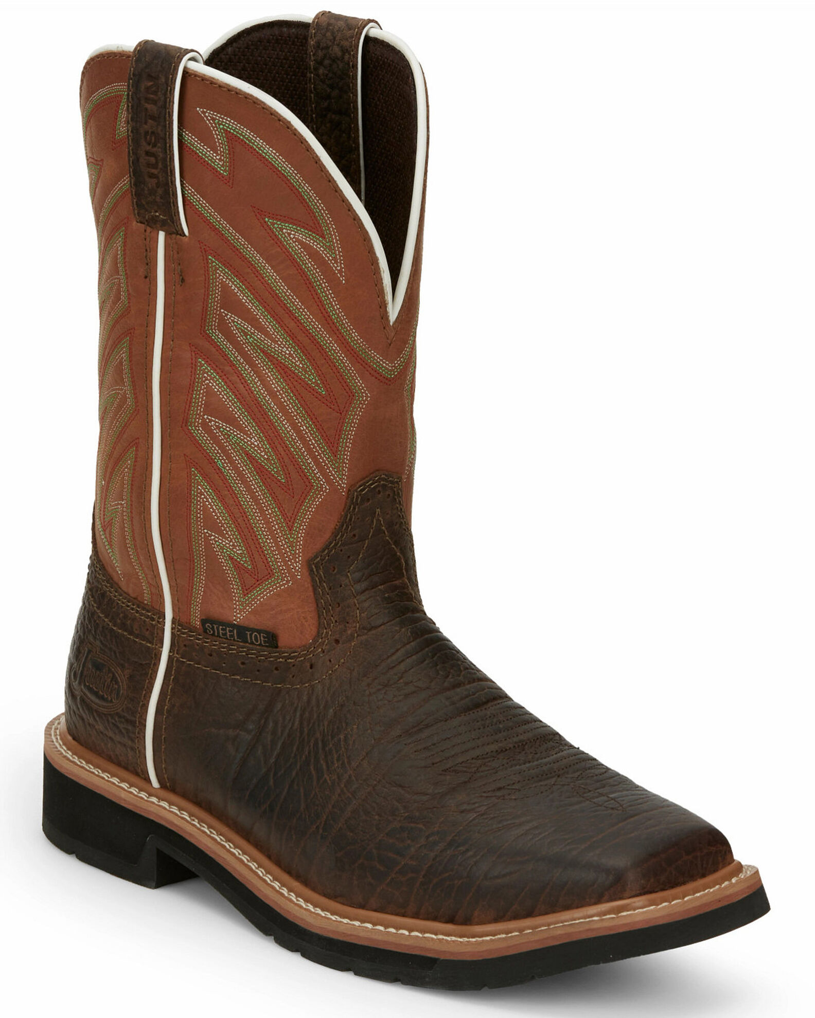 Justin work boots outlet steel toe