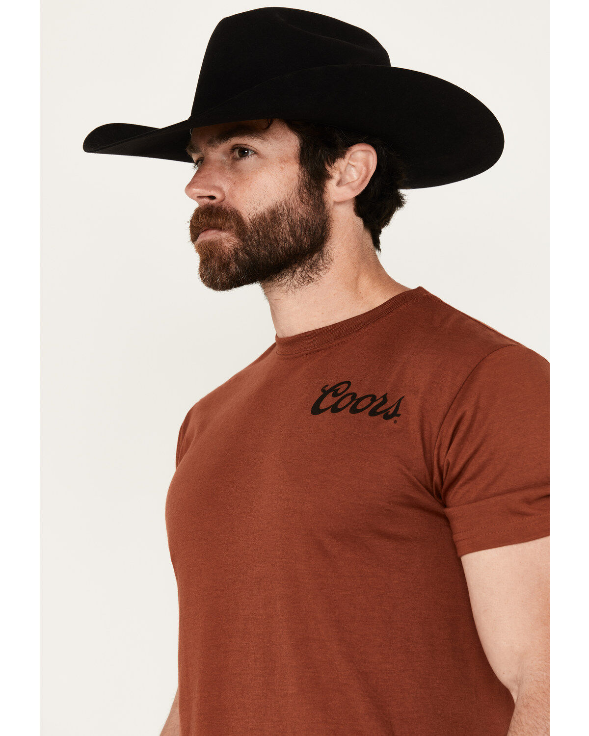 Image #2 - Coors Men's Logo Short Sleeve Graphic T-Shirt, Russett, hi-res